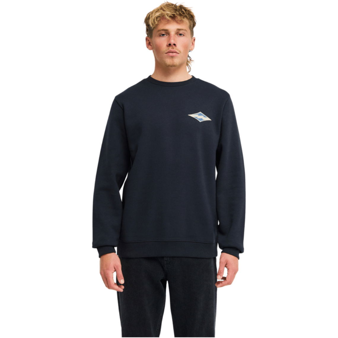 2026 Billabong Mens Foundation Crew Sweatshirt EBYSF00188 - Black